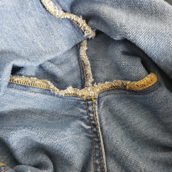 Wrangler Two-Tone Flare Jeans - Light Blue and Blue ' - Picture 12 of 15